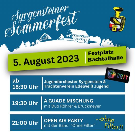 Syrgensteiner Sommerfest vom Musikverein "Frisch Voran" Altenberg/Syrgenstein e.V.